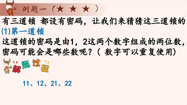 15、简单排列-2024-2025学年度小学一年级奥数 全套教学课件PPT 陕西人民教育出版社02