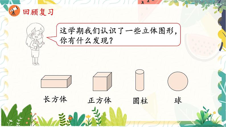 人教版(2024)数学一年级上册 第6单元 复习与关联 3. 图形的认识 PPT课件第2页