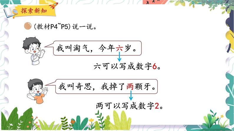 北师版(2024)数学一年级上册 我上学啦 2 认识新同学 PPT课件第4页