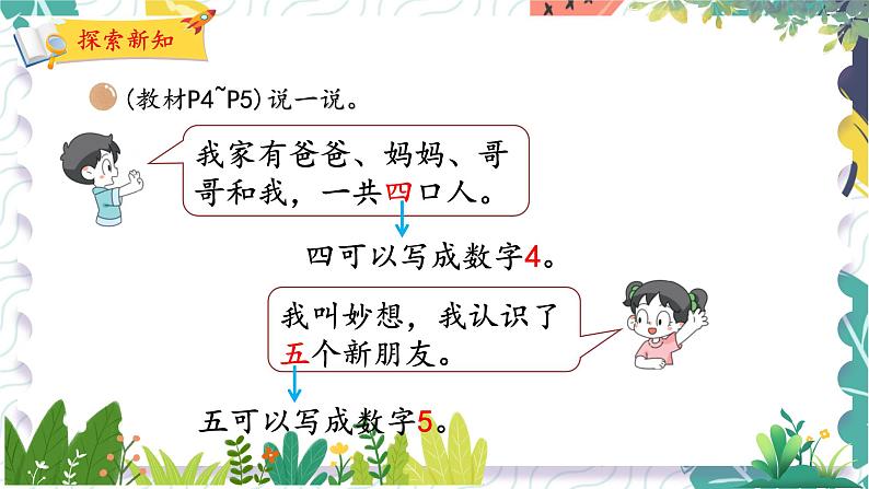 北师版(2024)数学一年级上册 我上学啦 2 认识新同学 PPT课件第5页