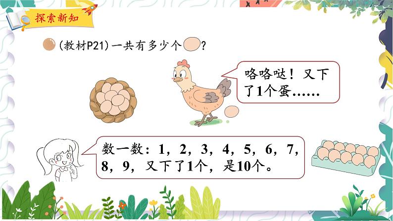 北师版(2024)数学一年级上册 第1单元 5 数鸡蛋 PPT课件第5页