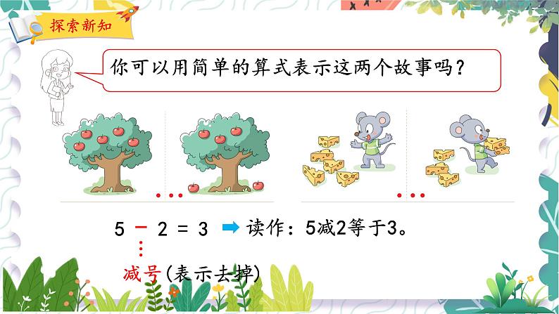 北师版(2024)数学一年级上册 第2单元 2 还剩下多少 PPT课件第8页