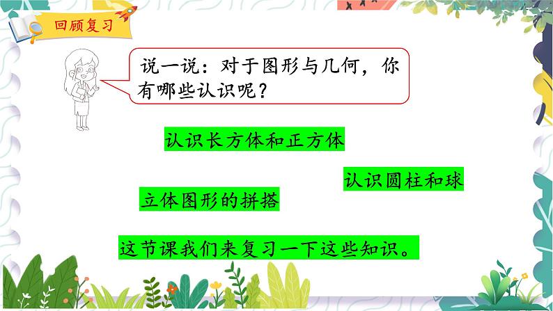 北师版(2024)数学一年级上册 第6单元 总复习 2 图形与几何 PPT课件02