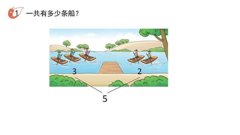 小学数学新西师版一年级上册第二单元 0~9的加减法《认识加法》第1课时教学课件(2024秋)04