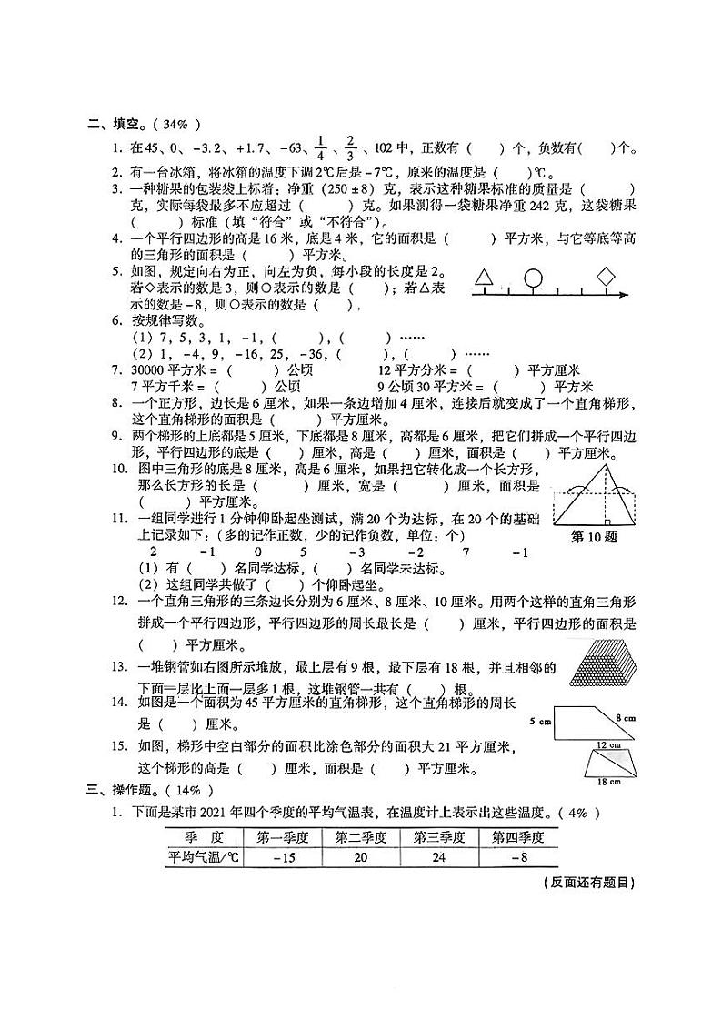 江苏省苏州市常熟市多校2024-2025学年五年级上学期第一次月考数学试题02