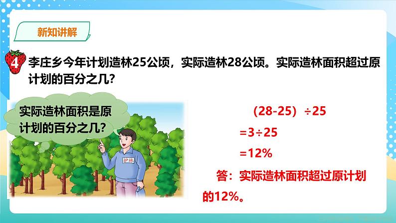 冀教版小学数学六年级上册课件5.2《百分数的应用(二)》07
