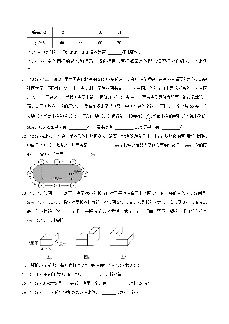 2024年四川省雅安市小升初数学试卷第2页