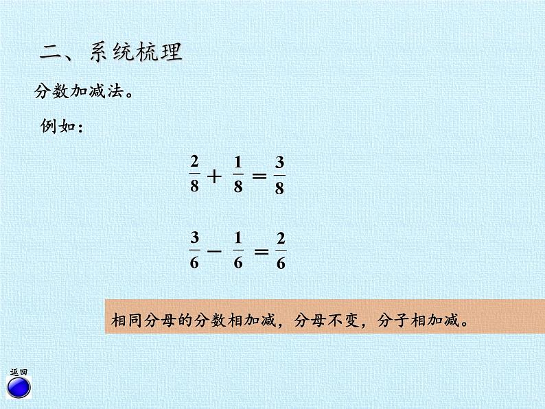 青岛版(六三制)数学三年级上册 九 我当小厨师——分数的初步认识 复习课件06