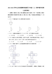 2023-2024学年山东省淄博市临淄区六年级（上）期中数学试卷（五四学制）