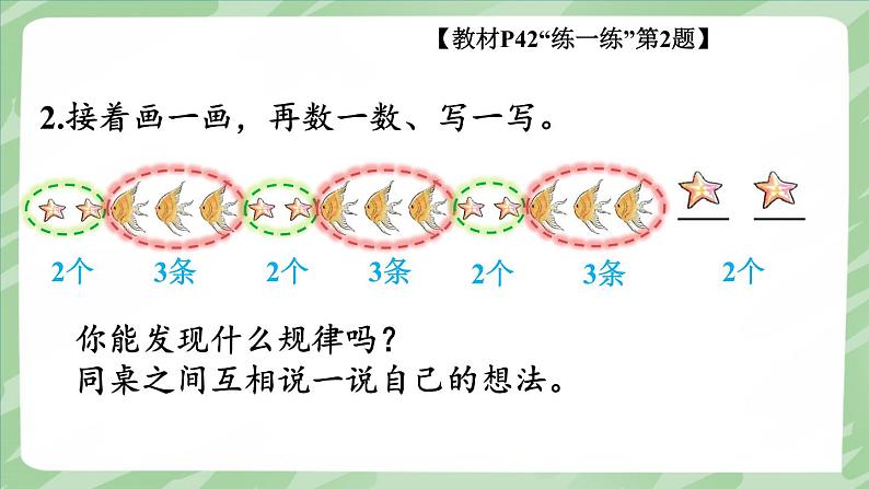 人教版(2024)数学一年级上册 第2单元 2.1 第5课时 练一练 PPT课件+教案04