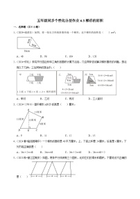 人教版（2024）五年级上册梯形的面积复习练习题