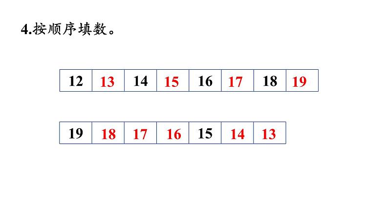 小学数学新苏教版一年级上册第五单元 认识11~19《练习八》教学课件(2024秋)05