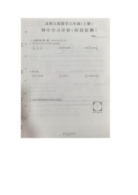 福建省泉州市台商投资区2024-2025学年六年级上学期期中数学试题