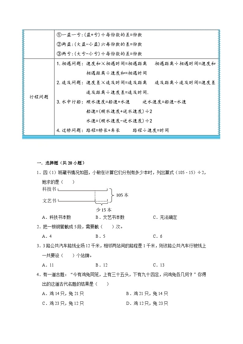 通用版小学数学六年级上册拓展培优讲义专题17典型应用题解题技巧(含答案)第3页
