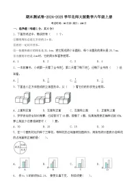 期末测试卷(试题)-2024-2025学年六年级上册数学北师大版