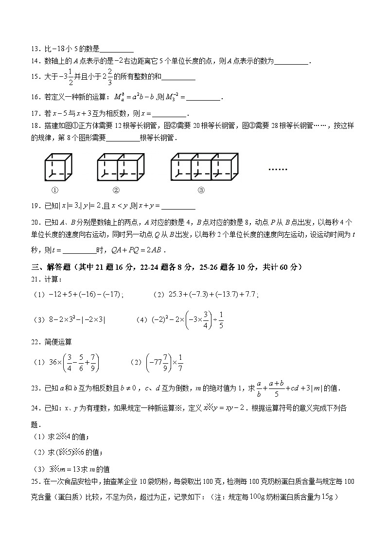 黑龙江省哈尔滨市第一六三中学校2023-2024学年六年级下学期月考数学试题(含答案)第2页