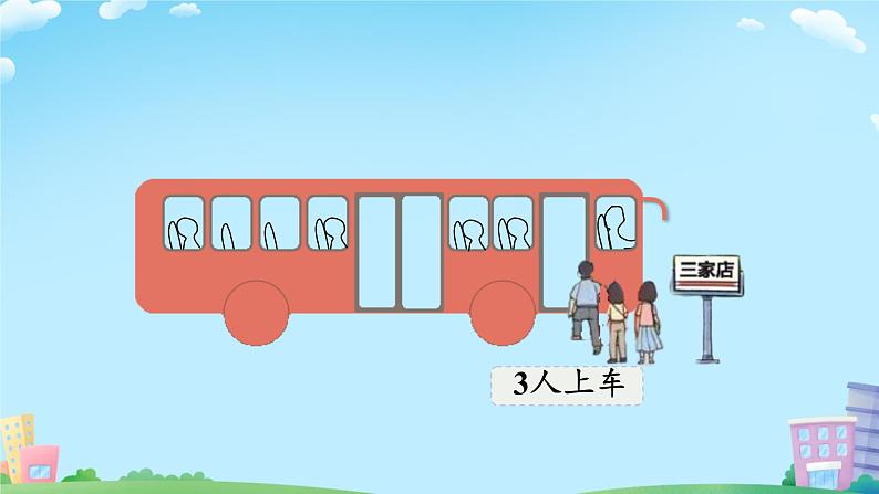 小学数学北师大版(2024)一年级上册 乘车 课件第3页