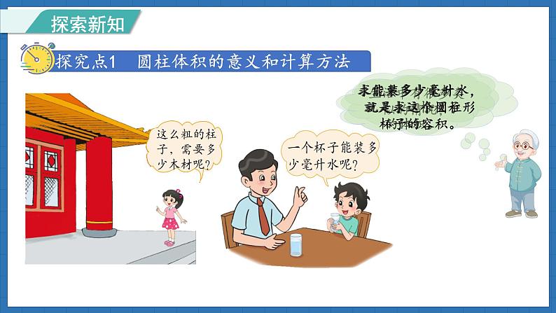 1.5 圆柱的体积(1)(课件)-2024-2025学年六年级下册数学北师大版第3页