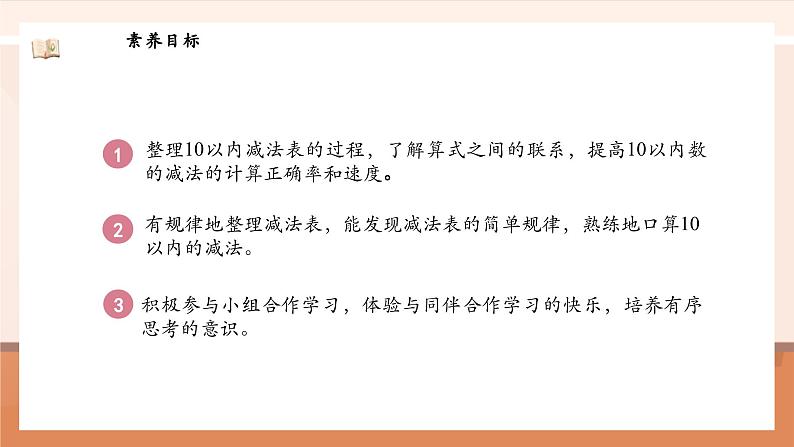 北师大版数学一年级上册-4.11 做个减法表(课件)第3页