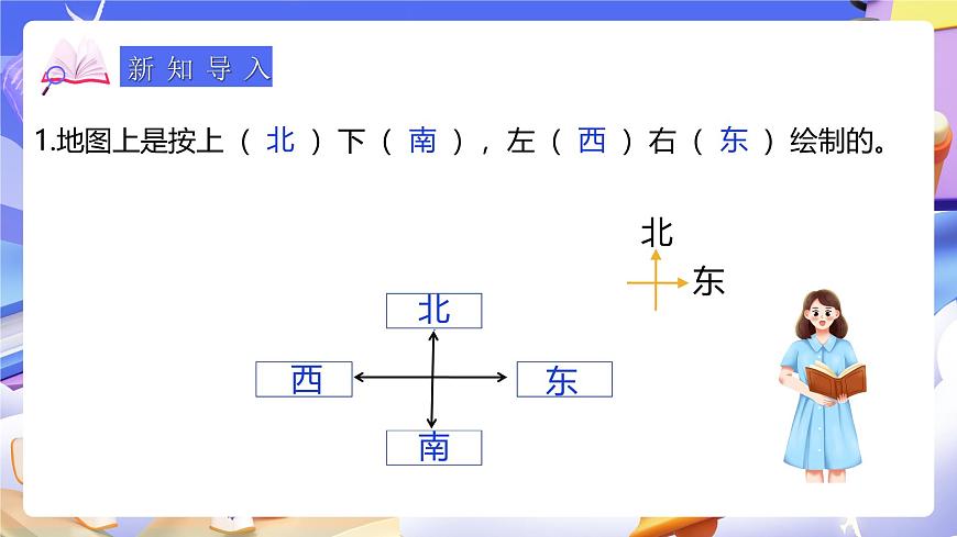 人教版數(shù)學(xué)三下1.3《認(rèn)識(shí)東南、東北、西南、西北》課件第4頁