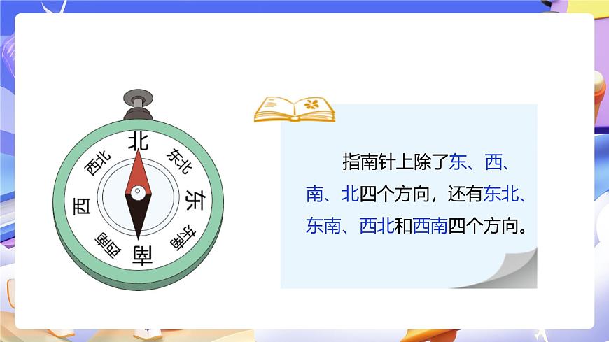 人教版數(shù)學(xué)三下1.3《認(rèn)識(shí)東南、東北、西南、西北》課件第7頁