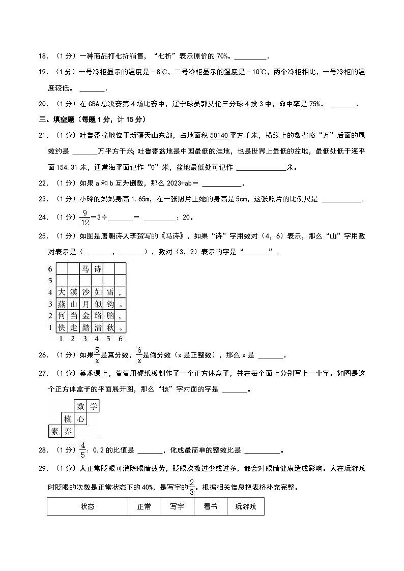 2024年辽宁省盘锦市大洼实验小学小升初数学试卷第3页