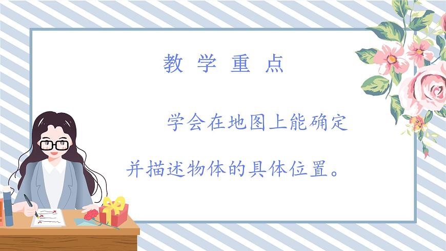 人教版小學(xué)數(shù)學(xué)三年級下冊第一單元位置與方向（一）《地圖上的方向》課件第5頁