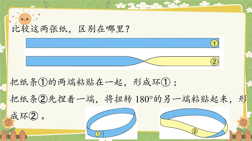北師大版數(shù)學六年級下冊 數(shù)學好玩-第2課時 神奇的莫比烏斯帶 課件第7頁