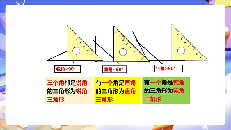 冀教版数学四年级下册4.2《三角形的分类》(课件)第7页