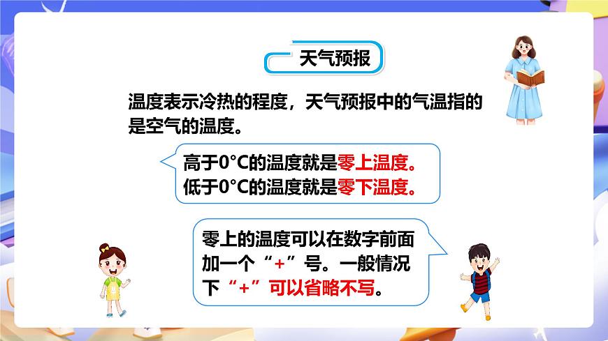 冀教版數(shù)學(xué)六年級下冊1.1《天氣預(yù)報中的負(fù)數(shù)》（課件）第4頁
