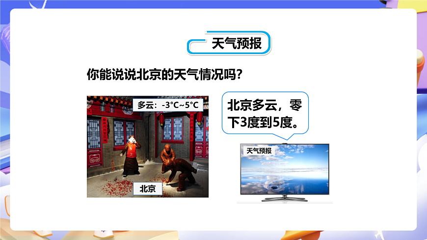 冀教版數(shù)學(xué)六年級下冊1.1《天氣預(yù)報中的負(fù)數(shù)》（課件）第6頁
