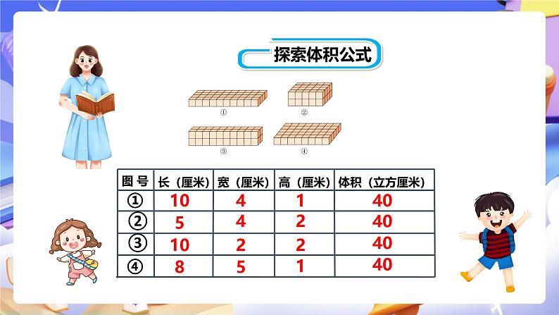 冀教版数学五年级下册5.2《 长方体的体积》(课件)第6页