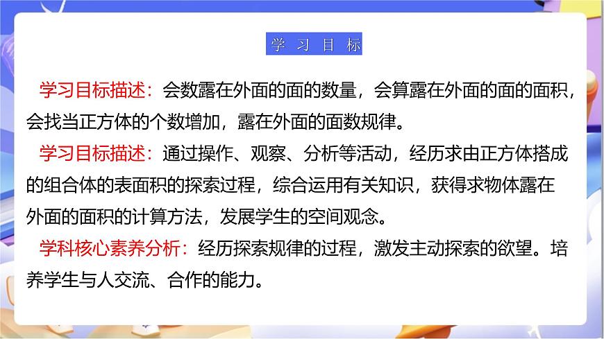北師大版數(shù)學(xué)五年級(jí)下冊2.4《露在外面的面》課件第3頁
