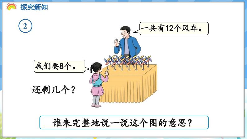 人教版(2024)数学一年级下册---2.2 十几减8(课件)第5页