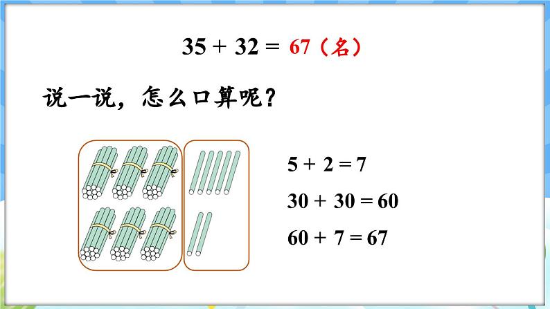 人教版(2024)数学一年级下册---5.1 两位加两位(不进位)(课件)第6页