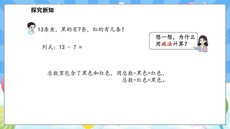 人教版(2024)數(shù)學(xué)一年級下冊--2.3 十幾減7、6（課件）第6頁