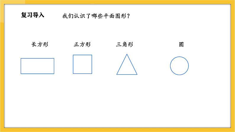 苏教版(2024)数学一年级下册--2.2 认识长方形、正方形、三角形和圆(2)(课件)第3页