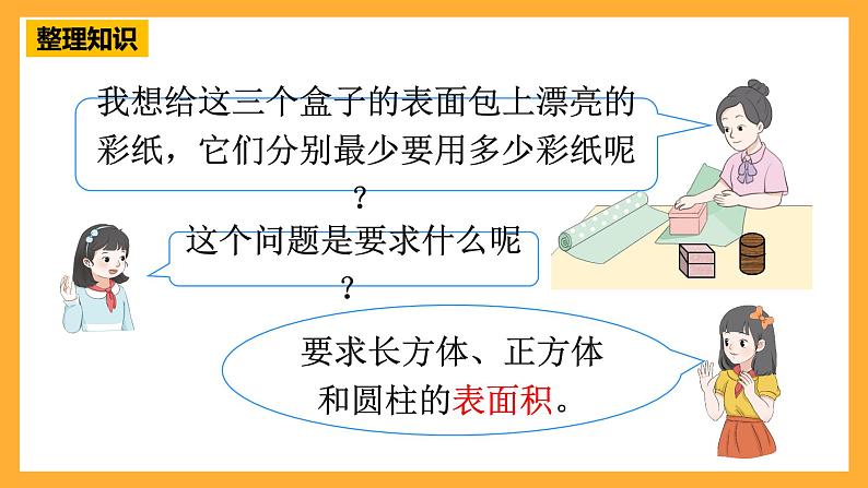 人教版数学六下6.14《立体图形的认识与测量》(2)课件第4页