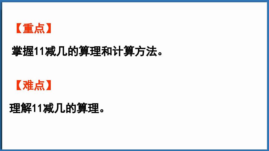 西師大版（2024）一年級(jí)下冊(cè)數(shù)學(xué)下冊(cè)--1.1 11減幾 （課件）第3頁(yè)