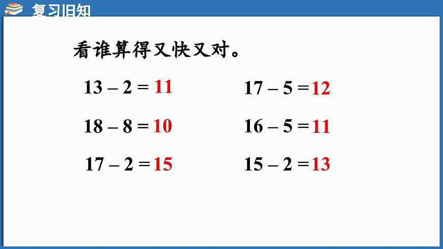 西師大版（2024）一年級(jí)下冊(cè)數(shù)學(xué)下冊(cè)--1.1 11減幾 （課件）第4頁(yè)