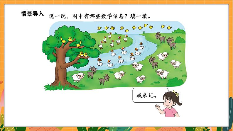 3.7 美丽的田园(课件)-2024-2025学年一年级下册数学北师大版第3页