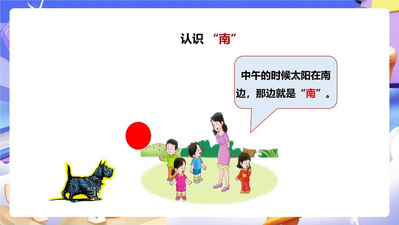 冀教版数学三年级下册3.1《辨认方向1》(课件)第4页