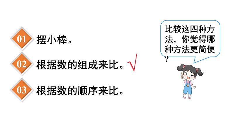 小学数学新人教版一年级下册第三单元第六课时 比较大小(1)教学课件2025春第7页