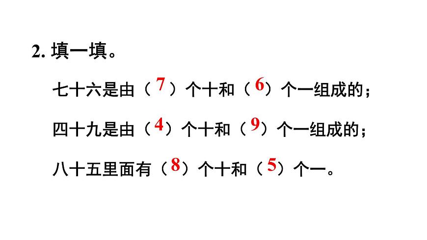 小學(xué)數(shù)學(xué)新人教版一年級(jí)下冊(cè)第三單元第三課時(shí) 認(rèn)識(shí)100教學(xué)課件2025春第3頁(yè)