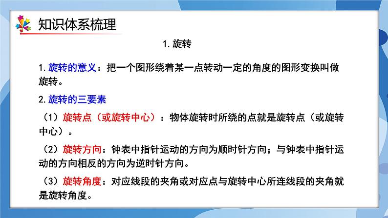 人教版小学数学五年级下册第五单元《图形的运动(三)》单元复习课件第3页
