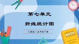 人教版小学数学五年级下册第七单元《折线统计图》单元复习课件