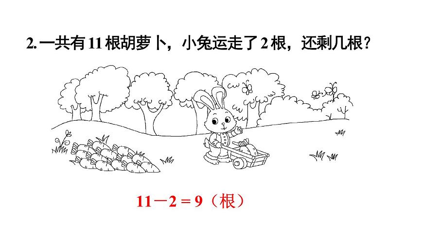 小學(xué)數(shù)學(xué)新人教版一年級下冊第二單元第七課時 解決問題教學(xué)課件2025春第3頁