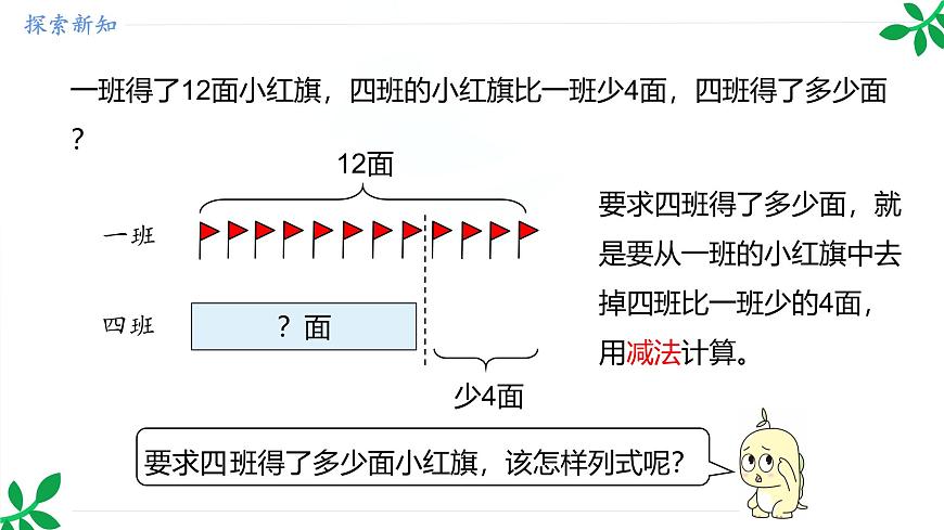 人教版(2024)一年級數(shù)學下冊課件 6.3 求比一個數(shù)少幾的數(shù)是多少第7頁