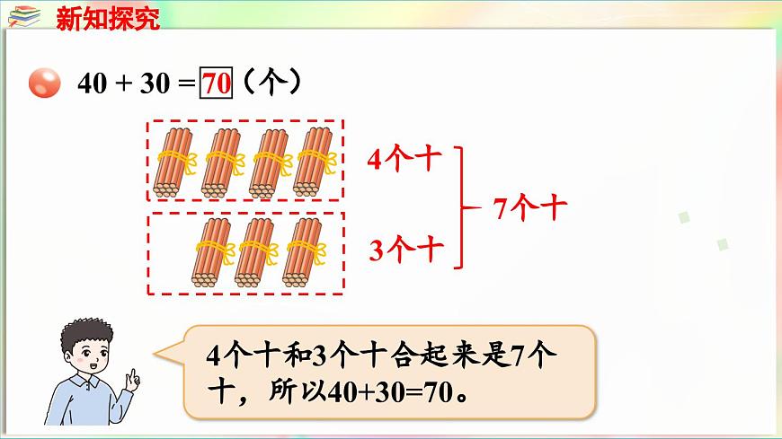 第2單元  豐收了——100以內數(shù)的認識 信息窗3  整十數(shù)加減及一位數(shù)加減（課件）-2024-2025學年青島版（2024）一年級數(shù)學下冊第6頁