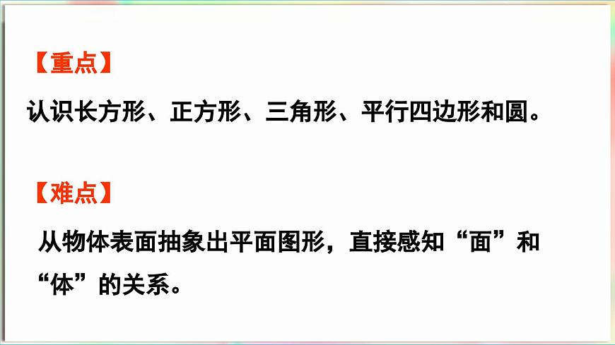 第3單元  玩轉(zhuǎn)圖形——認識平面圖形 信息窗1 認識平面圖形（課件）-2024-2025學年青島版（2024）一年級數(shù)學下冊第3頁